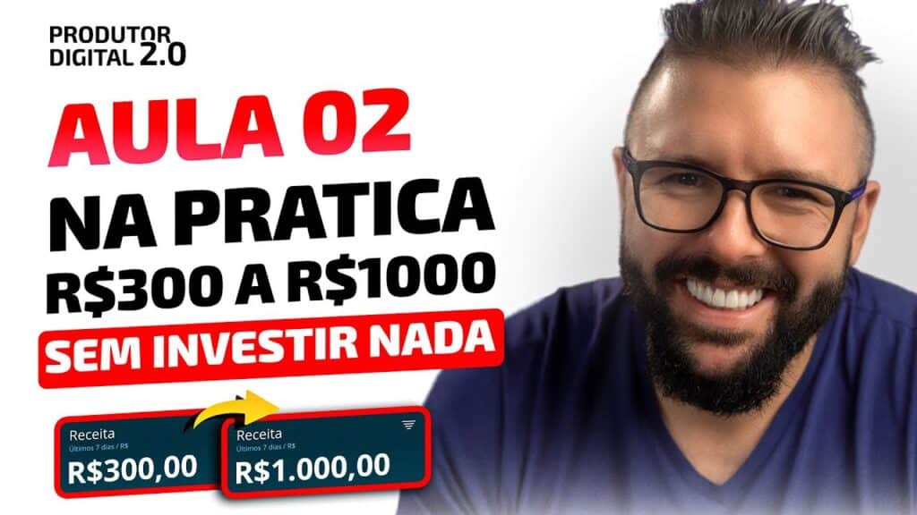 🔴 Aula 02 - Na Prática, R0 a R00 por dia na internet, sem investir nada