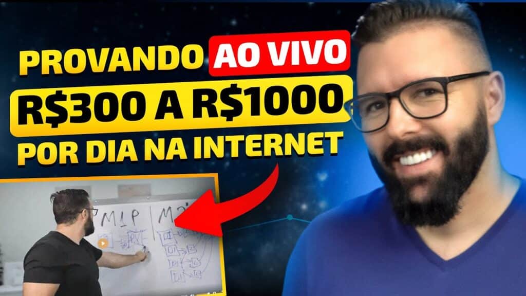 🔴 Aula 03 -  Provando ao Vivo, R$300 a R$1000 por dia na Internet