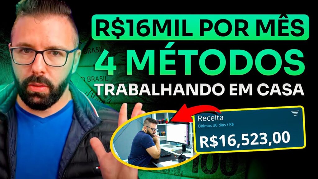 4 Formas De Ganhar RMil Por Mês Trabalhando em Casa Começando do Zero (2023)