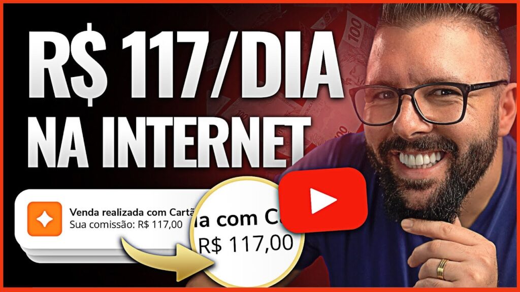 R$117 REAIS p/ DIA na INTERNET DO ZERO e GARANTIDO, MÉTODO SIMPLES de Ganhar Dinheiro na Internet